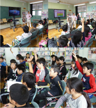 函館市内の北昭和小学校へ