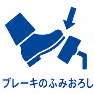 ブレーキのふみおろし